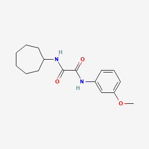 molecular formula C16H22N2O3 B2658601 N-cycloheptyl-N'-(3-methoxyphenyl)oxamide CAS No. 898358-12-8