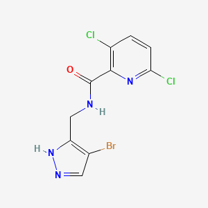N-[(4-bromo-1H-pyrazol-5-yl)methyl]-3,6-dichloropyridine-2-carboxamide