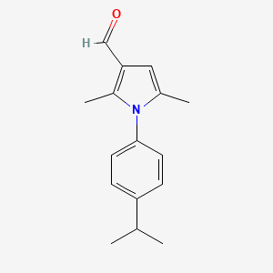 molecular formula C16H19NO B2658630 1-(4-isopropylphenyl)-2,5-dimethyl-1H-pyrrole-3-carbaldehyde CAS No. 872136-15-7