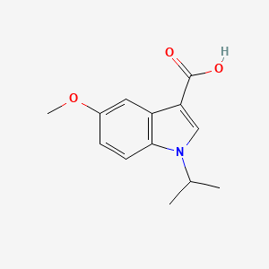 molecular formula C13H15NO3 B2658682 1-isopropyl-5-methoxy-1H-indole-3-carboxylic acid CAS No. 885525-18-8