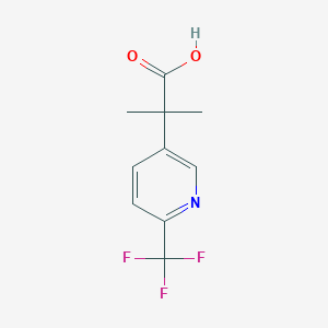 2-Methyl-2-(6-(trifluoromethyl)pyridin-3-yl)propanoic acid