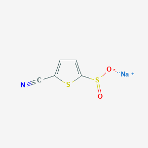 molecular formula C5H2NNaO2S2 B2658713 Sodium 5-cyanothiophene-2-sulfinate CAS No. 1850861-08-3