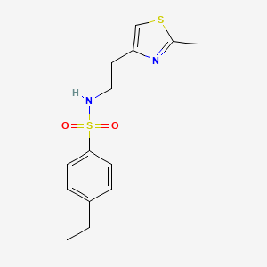 molecular formula C14H18N2O2S2 B2658753 4-乙基-N-(2-(2-甲基噻唑-4-基)乙基)苯磺酰胺 CAS No. 863511-61-9