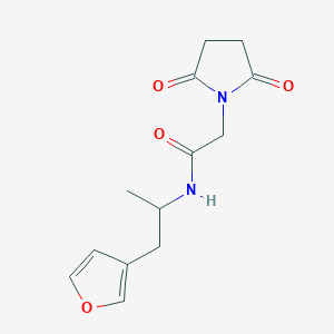 2-(2,5-dioxopyrrolidin-1-yl)-N-(1-(furan-3-yl)propan-2-yl)acetamide