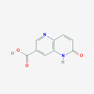 molecular formula C9H6N2O3 B2658760 6-Hydroxy-1,5-naphthyridine-3-carboxylic acid CAS No. 1508822-90-9