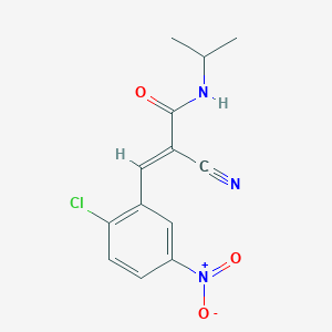 (E)-3-(2-chloro-5-nitrophenyl)-2-cyano-N-propan-2-ylprop-2-enamide