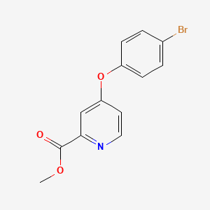 molecular formula C13H10BrNO3 B2658788 4-(4-溴苯氧基)吡啶-2-甲酸甲酯 CAS No. 1536928-65-0