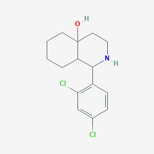 molecular formula C15H19Cl2NO B2658795 1-(2,4-Dichlorophenyl)octahydroisoquinolin-4a(2H)-ol CAS No. 345637-78-7