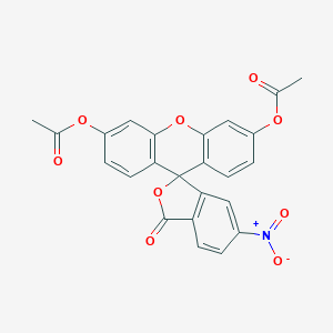 molecular formula C24H15NO9 B026588 6-硝基荧光素二乙酸酯 CAS No. 53299-21-1
