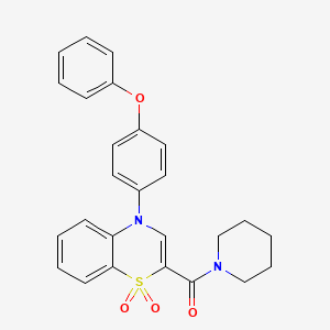 molecular formula C26H24N2O4S B2658802 N-(4-fluorophenyl)-3,5-dimethyl-1-(6-phenylpyridazin-3-yl)-1H-pyrazole-4-sulfonamide CAS No. 1030095-20-5