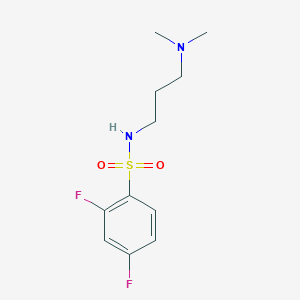 molecular formula C11H16F2N2O2S B265884 N-[3-(dimethylamino)propyl]-2,4-difluorobenzenesulfonamide 