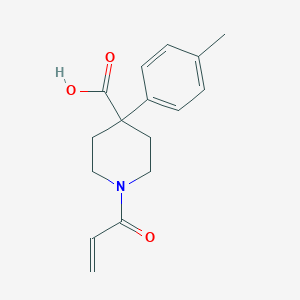 molecular formula C16H19NO3 B2658861 4-(4-Methylphenyl)-1-prop-2-enoylpiperidine-4-carboxylic acid CAS No. 2249464-49-9