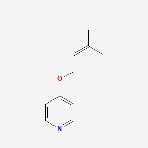 molecular formula C10H13NO B2658862 4-(3-Methylbut-2-enoxy)pyridine CAS No. 1862451-22-6