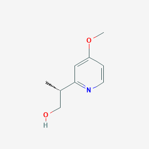 molecular formula C9H13NO2 B2658870 (2R)-2-(4-Methoxypyridin-2-yl)propan-1-ol CAS No. 2248183-56-2