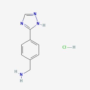 (4-(1H-1,2,4-Triazol-3-yl)phenyl)methanamine hydrochloride
