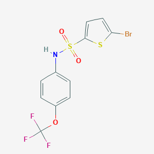 molecular formula C11H7BrF3NO3S2 B265888 5-bromo-N-[4-(trifluoromethoxy)phenyl]-2-thiophenesulfonamide 
