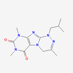 1-isobutyl-3,7,9-trimethyl-7,9-dihydro-[1,2,4]triazino[3,4-f]purine-6,8(1H,4H)-dione