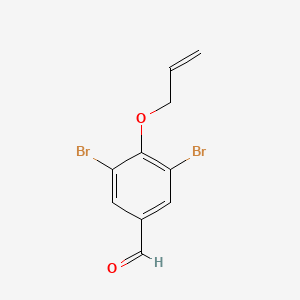 molecular formula C10H8Br2O2 B2658887 4-(Allyloxy)-3,5-dibromobenzaldehyde CAS No. 443292-04-4