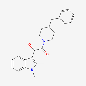 molecular formula C24H26N2O2 B2658896 1-(4-benzylpiperidin-1-yl)-2-(1,2-dimethyl-1H-indol-3-yl)ethane-1,2-dione CAS No. 862814-04-8