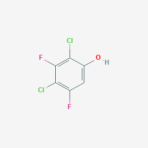 molecular formula C6H2Cl2F2O B2658897 2,4-Dichloro-3,5-difluorophenol CAS No. 1394969-84-6