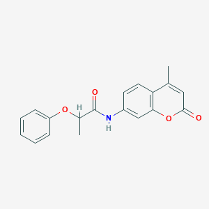 molecular formula C19H17NO4 B265891 N-(4-methyl-2-oxo-2H-chromen-7-yl)-2-phenoxypropanamide 