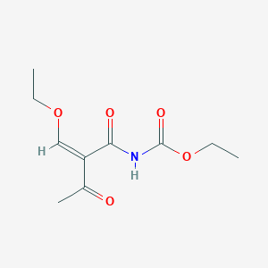 molecular formula C10H15NO5 B2658913 ethyl N-(2-acetyl-3-ethoxyacryloyl)carbamate CAS No. 17158-06-4