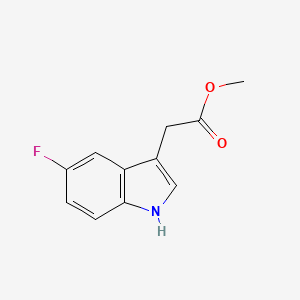 molecular formula C11H10FNO2 B2658914 1H-Indole-3-acetic acid, 5-fluoro-, methyl ester CAS No. 497258-29-4