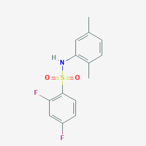 molecular formula C14H13F2NO2S B265892 N-(2,5-dimethylphenyl)-2,4-difluorobenzenesulfonamide 