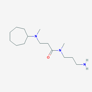 molecular formula C15H31N3O B2658920 N-(3-aminopropyl)-3-[cycloheptyl(methyl)amino]-N-methylpropanamide CAS No. 1154563-59-3
