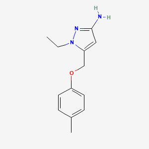 1-ethyl-5-[(4-methylphenoxy)methyl]-1H-pyrazol-3-amine