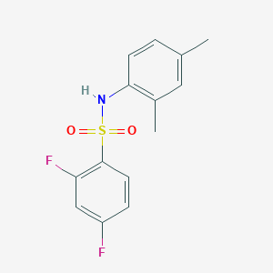 molecular formula C14H13F2NO2S B265893 N-(2,4-dimethylphenyl)-2,4-difluorobenzenesulfonamide 