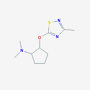 N,N-dimethyl-2-[(3-methyl-1,2,4-thiadiazol-5-yl)oxy]cyclopentan-1-amine