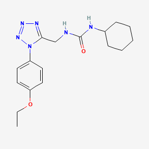 molecular formula C17H24N6O2 B2658935 1-环己基-3-((1-(4-乙氧苯基)-1H-四唑-5-基)甲基)脲 CAS No. 951516-50-0