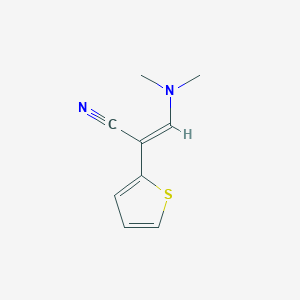 molecular formula C9H10N2S B2658936 (2E)-3-(二甲氨基)-2-(2-噻吩基)丙烯腈 CAS No. 165404-37-5