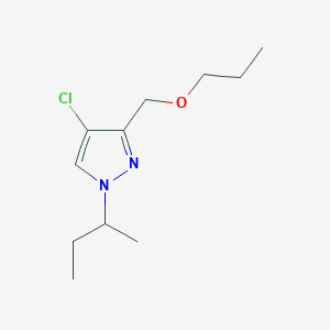 molecular formula C11H19ClN2O B2658942 1-sec-butyl-4-chloro-3-(propoxymethyl)-1H-pyrazole CAS No. 1856053-32-1