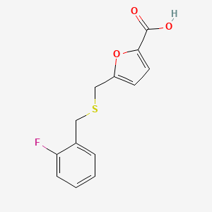 5-{[(2-Fluorobenzyl)thio]methyl}-2-furoic acid