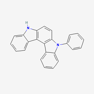 molecular formula C24H16N2 B2658955 5-Phenyl-5,8-dihydroindolo[2,3-c]carbazole CAS No. 1637752-63-6