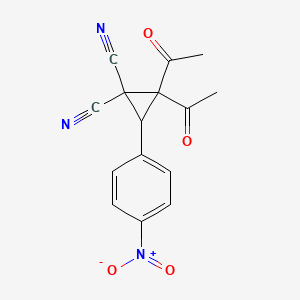 2,2-Diacetyl-3-(4-nitrophenyl)cyclopropane-1,1-dicarbonitrile