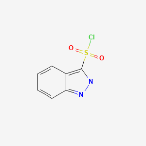 molecular formula C8H7ClN2O2S B2658991 2-methyl-2H-indazole-3-sulfonyl chloride CAS No. 2137885-71-1