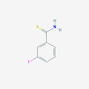molecular formula C7H6INS B026590 3-碘硫代苯甲酰胺 CAS No. 106748-26-9