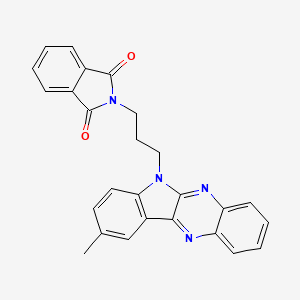 2-(3-(9-methyl-6H-indolo[2,3-b]quinoxalin-6-yl)propyl)isoindoline-1,3-dione