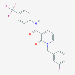 molecular formula C20H14F4N2O2 B2659002 1-(3-氟苄基)-2-氧代-N-(4-(三氟甲基)苯基)-1,2-二氢吡啶-3-甲酰胺 CAS No. 946245-17-6