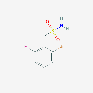 molecular formula C7H7BrFNO2S B2659006 (2-溴-6-氟苯基)甲磺酰胺 CAS No. 1602012-11-2