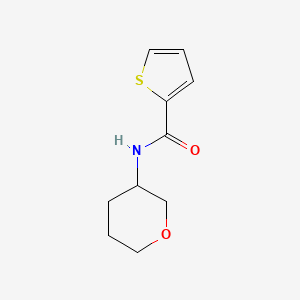 molecular formula C10H13NO2S B2659019 N-(四氢-2H-吡喃-3-基)噻吩-2-甲酰胺 CAS No. 1342237-18-6