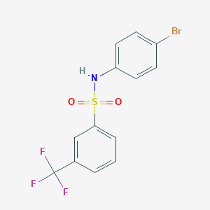 molecular formula C13H9BrF3NO2S B265902 N-(4-bromophenyl)-3-(trifluoromethyl)benzenesulfonamide 