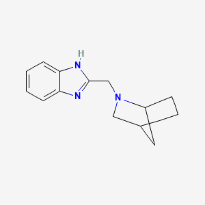 molecular formula C14H17N3 B2659021 2-(2-Azabicyclo[2.2.1]heptan-2-ylmethyl)-1H-benzimidazole CAS No. 2380184-56-3