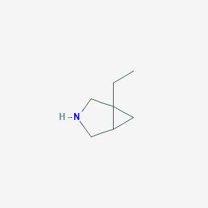 molecular formula C7H13N B2659024 1-Ethyl-3-azabicyclo[3.1.0]hexane CAS No. 2174980-89-1