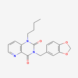 3-(1,3-benzodioxol-5-ylmethyl)-1-butylpyrido[3,2-d]pyrimidine-2,4(1H,3H)-dione