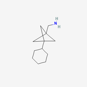 (3-Cyclohexyl-1-bicyclo[1.1.1]pentanyl)methanamine