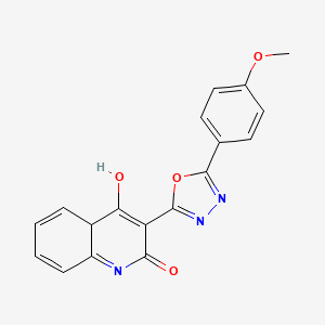 4-Hydroxy-3-[5-(4-methoxyphenyl)-1,3,4-oxadiazol-2-yl]-1,2-dihydroquinolin-2-one